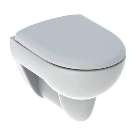 Унитаз подвесной горизонтальный выпуск с сиденьем дюропласт Renova Compact Geberit 500.804.00.1