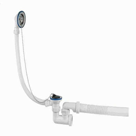 обвязка VIR д/ванны 1.1/2" Универсал нерж.чаш., с гибкой трубой на 40мм арт.242