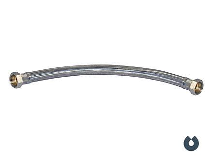Шланг гибкий UNIPUMP в металлооплетке 1  ВР 1  ВР, прямого типа, 30 см