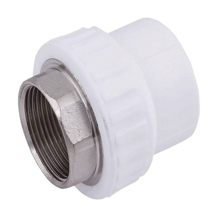 Муфта PP-R бел комб Дн32х1" ВР п/ключ РосТурПласт 14632