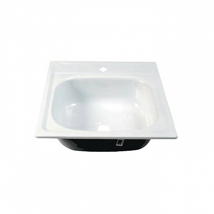 Мойка ст эмалиров 500х500 б/сиф с кроншт б/метиз 1 1/2 Сантэкс (Гомель)