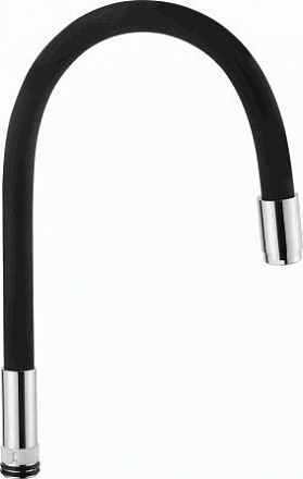 излив LEDEME гибкий , черный , L7504-2