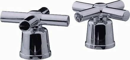 маховик Техно крест пласт. квадрат 7*7 короткий (пара) MELODIA MKP20233WC