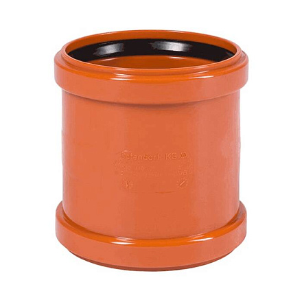 Муфта НПВХ 2х-раст кор б/н Дн200 соед в/к KGMM Ostendorf 223510