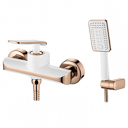 смеситель душ LEDEME бело/золотой L2074WR