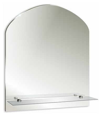 зеркало №6 арка 550x400 с полочкой 380х100