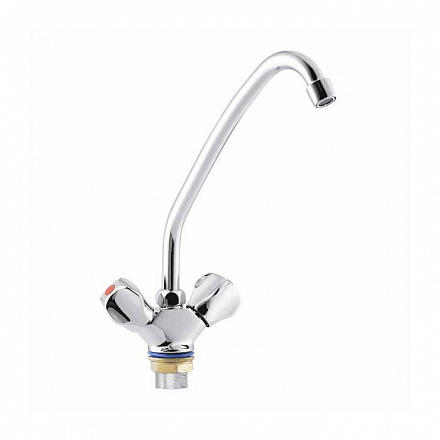 Смес/мойка ПСМ-127-К/50 к/затв выс/изл гайка б/п Профсан PSM-127-50