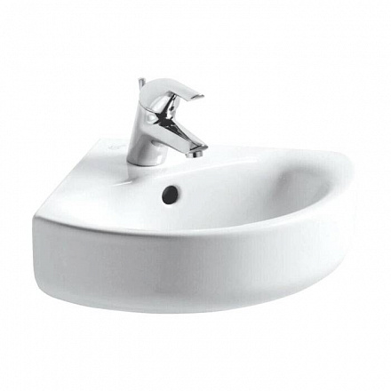 Умывальник угловой подвесной Connect Spare Arc 45 1 отверстие под смеситель по центру Ideal Standard
