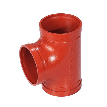 Тройник равн п/муфту Ду40(Дн48) грувлок XGQT07 JIANZHI