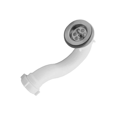 Сифон д/поддона труб 1 1/2"x50/40 нерж/сетка АНИ Пласт E110