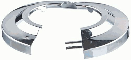 отражатель 35мм (1") разъемный, нерж. хром h=12мм MELODIA MKP20792WP