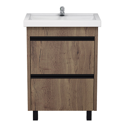 тумба Монреаль 60 (Фостер 60) DB2 напольная, дуб галифакс без умывальника