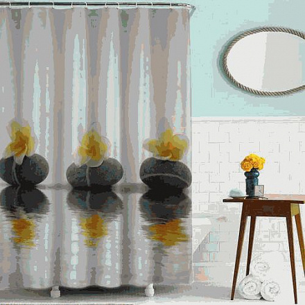 шторка д/в тканевая 180x180см "Бытие" MZ-73