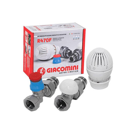 Комплект терм бок/п гп R402TG Ду15 Ру10 прям R15TG+R470 двухтр Giacomini R470FX043