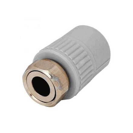 Муфта PP-R сер комб Дн25х3/4" нак/г VALFEX 10139025Г