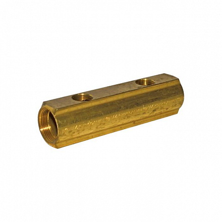 Коллектор лат 1 1/4" м/м 3в 3/4" вн/р 100мм Giacomini R582AY003