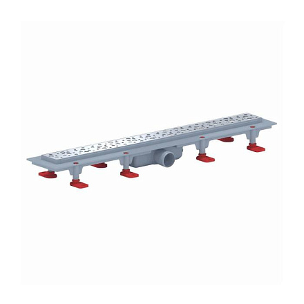 Лоток душев гор/вып гидр/з Дн40 850х62 нж/реш глянц "БРИЗ" АНИ Пласт TL1385G