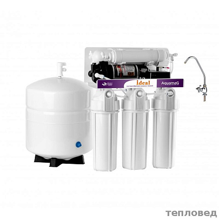 Пятиступенчатый осмос с помпой "ideal" (двойная резинка в колбе)