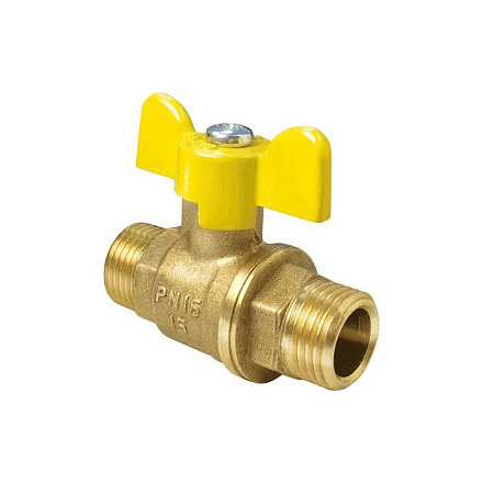 Кран шар лат газ 11Б27фтМ Ду15 Ру40 р/р полн баб VALFEX VF.279.LB3.012