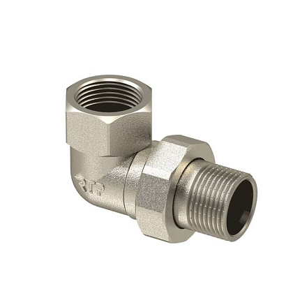 Соединитель лат американка Ду32 м/р угл никель РосТурПласт 25238