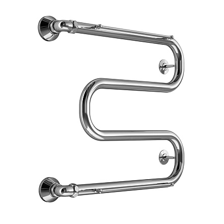 полотенцесушитель MELODIA Simple Shelf М-образный б/кронштейна 50х40х1" с полкой MTRSS5040