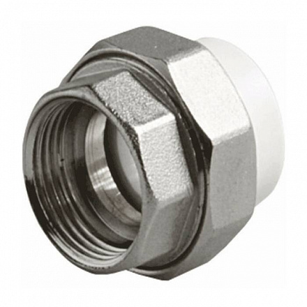 Муфта PP-R сер комб разъем Дн25х1/2" ВР VALFEX 10155115Г