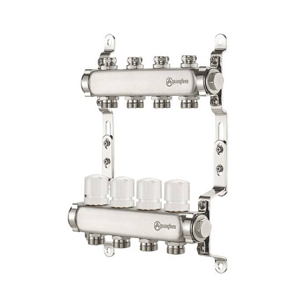 Группа коллект нерж баланс 1" м/м 8в 3/4" ЕК н/р Aquasfera 9504-07