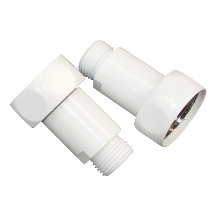 соединение прямое 1"*1/2" в/н белый мат (пара) MELODIA MKP21016Cwt