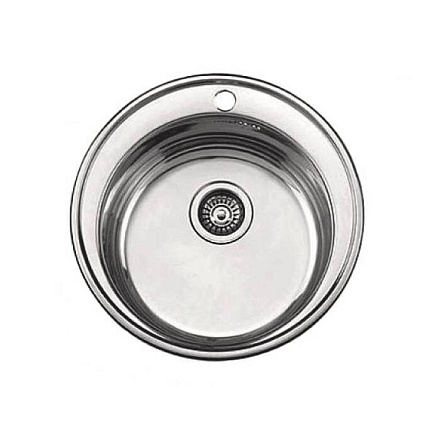 Мойка нерж врезн Декор 510х510 0, 8мм в/к сиф 3 1/2 Ledeme L65151