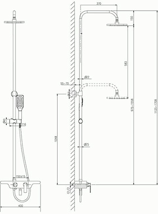 душевая система LEMARK Tropic Тропический дождь LM7006C