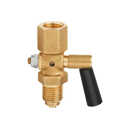 Кран для манометра 3-ходовой 910.10 Ду 15 Ру25 ВР/НР G1/2" с рукояткой без фланца Wika 9090096