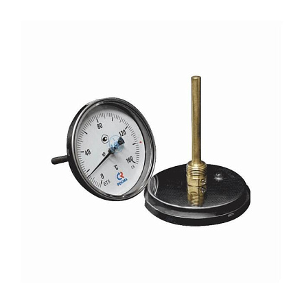 Термометр биметалл БТ-51.211 60С Дк100 L=46 G1/2" осев Росма 00000002586