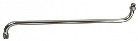 излив для смесителя круглый S-образный с аэратором русский стандарт 45см MELODIA MKP20695P