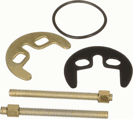 крепеж к смесителю кухня (2 шпильки оц.ст. + гайки М6 латунь) MELODIA MKP20763WP