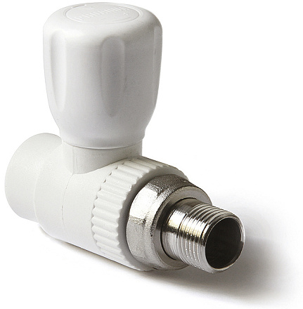 кран шаровой для радиатора с американкой прямой 20-1/2" нар PRO AQUA