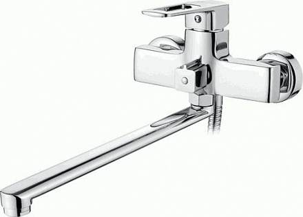 смеситель ванна LEDEME длинный излив 400 мм., L2267