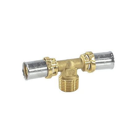 Тройник МП/PE-X пресс лат Дн20х1/2"х20 НР Giacomini RM153Y037