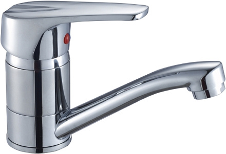 смеситель умывальник ROSSINKA картридж д.40мм поворотный излив, монолитный,  D40-22