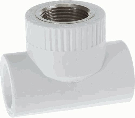 тройник PPRC комбинированный 20*1/2"вн.*20 PRO AQUA