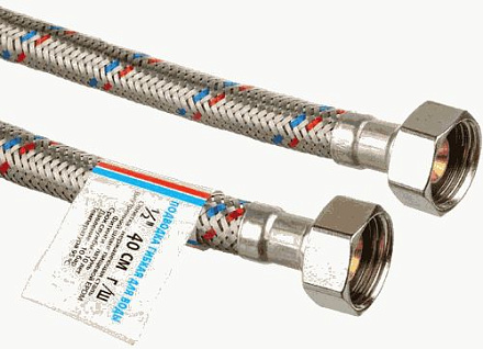 подводка для воды гибкая нерж. 350см в/в 1/2" ТР
