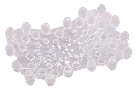 мыльница "пузырьки" прямоугольник 11, 5х7, 5см, 4 цвета, б/выбора цвета 76.8