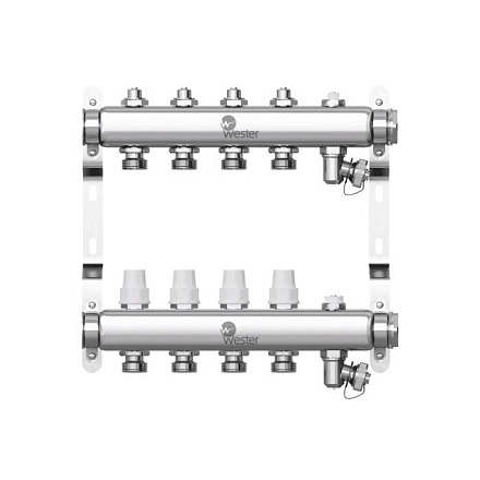 Группа коллект нерж 1" м/м 10в 3/4" ЕК н/р в/к Wester 0-32-1905
