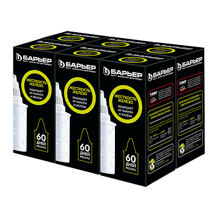 сменная фильтр. кассета Барьер Комплекс жесткость железо (6шт/уп) К301Р18