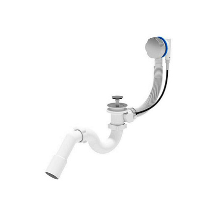 Сифон д/ванны труб полуавт 1 1/2"x40 пер/тр 45гр 40/50 АНИ Пласт EM311