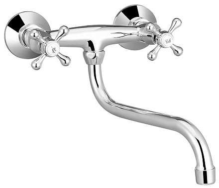 смеситель кухня Expromt Крест/Cross настенный Ex221.1-01 латунь