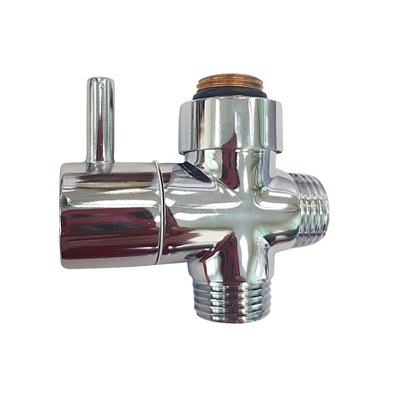 дивертор для душевой системы 3/4"*3/4"*M18x1, 5 латунь хром MELODIA MKP21033C