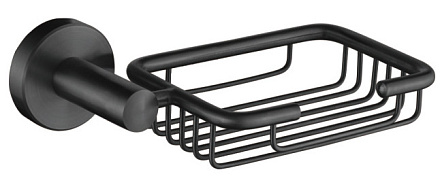 мыльница LEDEME SUS304 решётка хром, черная L71702B-1