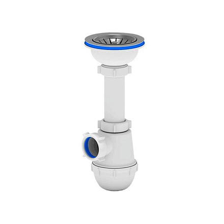 Сифон мойки бут 3 1/2"x40 нерж/сет Ани Грот АНИ Пласт A0150