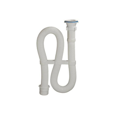 Сифон умыв/мойка гофр 1 1/2"x40 пер 50 L=1000мм пласт/сет Орио АС-7011