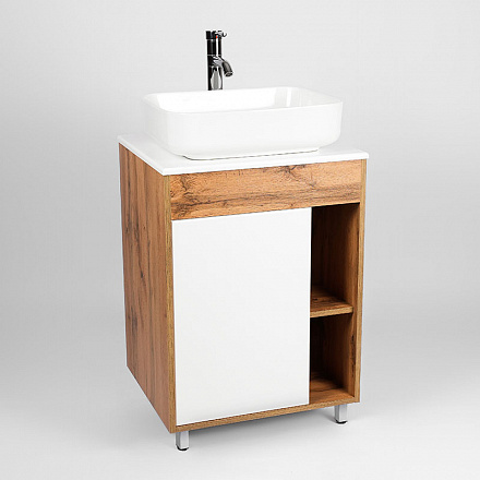 тумба Бостон 1 дверь со столешницей L65 50х65, 5х82 без умывальника